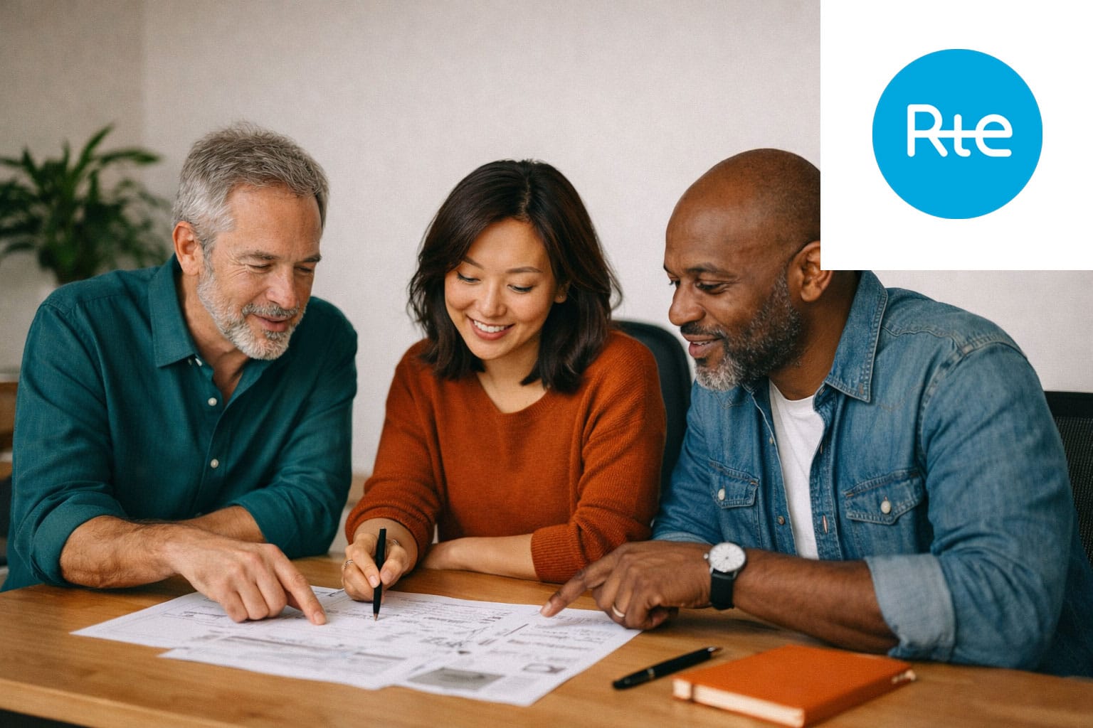 etude-cas-rte Équipe multiculturelle en atelier de codéveloppement